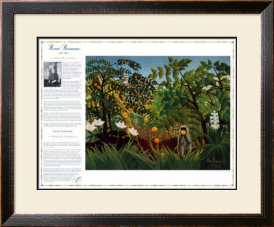 Masterworks Of Art - Exotic Landscape by Henri Rousseau Pricing Limited Edition Print image