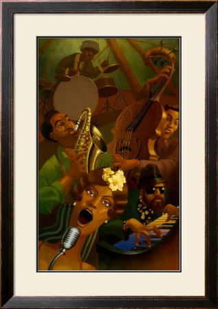 Jazz Quintet by Justin Bua Pricing Limited Edition Print image