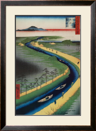 Towboats Along The Yotsugi-Dori Canal by Ando Hiroshige Pricing Limited Edition Print image