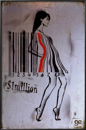 Ge Feng - Barcode Girl by Ge Feng Pricing Limited Edition Print image