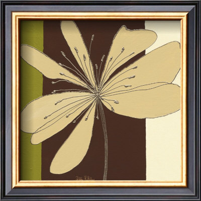Taupe Flower Burst by Debbie Halliday Pricing Limited Edition Print image