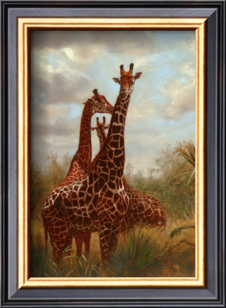 African Giraffes by Emilie Gerard Pricing Limited Edition Print image