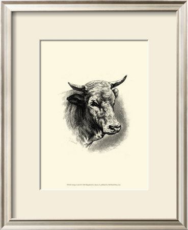 Antique Cattle Ii by F. Lehnert Pricing Limited Edition Print image