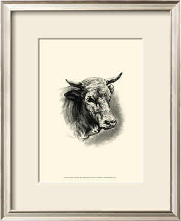 Antique Cattle Ii by F. Lehnert Pricing Limited Edition Print image