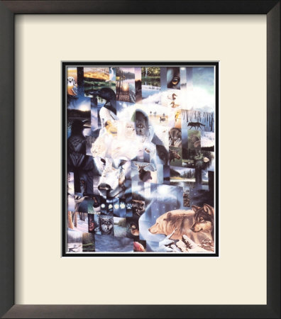 Wildlife Mosaics Wolf by Daniel Renn Pierce Pricing Limited Edition Print image