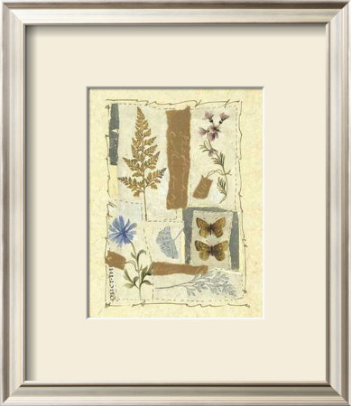Butterfly, Flower, Leaf Composition I by Hannah Vince Pricing Limited Edition Print image
