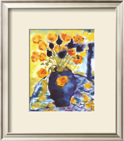 Flowers And Vases by Margit Mitgaard Pricing Limited Edition Print image