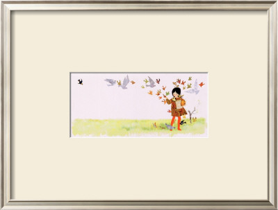 Feeding The Birds From Jennie's Hat by Ezra Jack Keats Pricing Limited Edition Print image