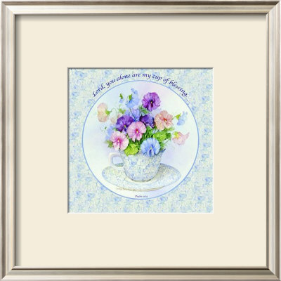 Cup Of Sweet Peas by Carolyn Shores-Wright Pricing Limited Edition Print image