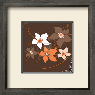 Orange Flower I by Emily Burrowes Pricing Limited Edition Print image