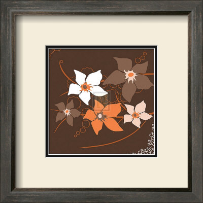 Orange Flower I by Emily Burrowes Pricing Limited Edition Print image