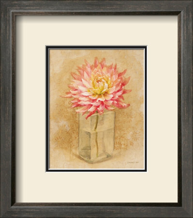 Dahlia Blossom In Glass by Danhui Nai Pricing Limited Edition Print image