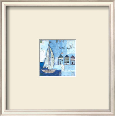 Beach Huts by Katherine & Elizabeth Pope Pricing Limited Edition Print image