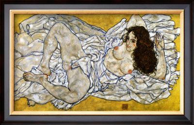 Femme Allongee, C.1917 by Egon Schiele Pricing Limited Edition Print image