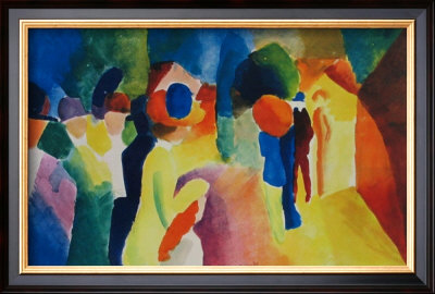 The Yellow Coat by Auguste Macke Pricing Limited Edition Print image
