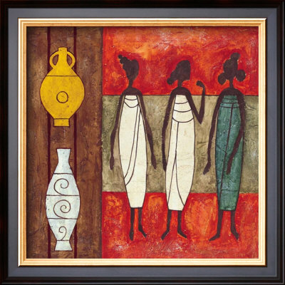 Three Housewifes by Jerome Obote Pricing Limited Edition Print image