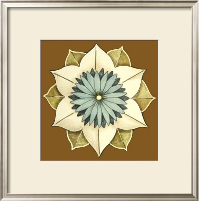 Floral Mandala On Caramel Ii by Erica J. Vess Pricing Limited Edition Print image