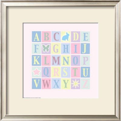 Alphabet On Pink by Marilu Windvand Pricing Limited Edition Print image