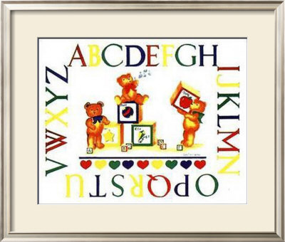 Alphabet Block Bears by Marnie Bishop Elmer Pricing Limited Edition Print image