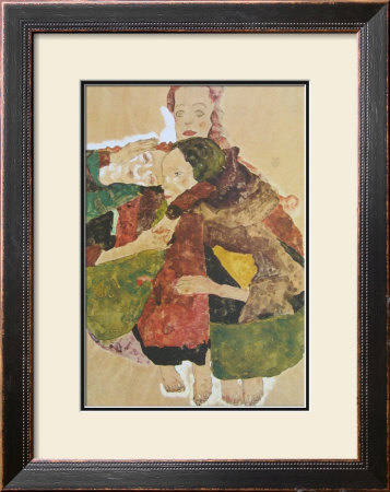 Group Of Three Girls, 1911 by Egon Schiele Pricing Limited Edition Print image