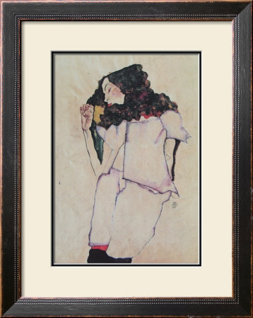Sleeping Girl, 1911 by Egon Schiele Pricing Limited Edition Print image