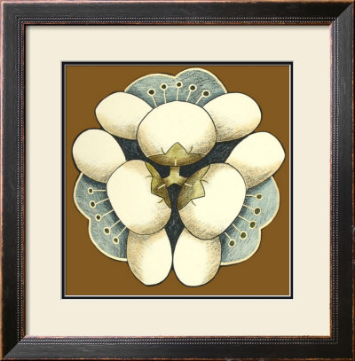 Floral Mandala On Caramel I by Erica J. Vess Pricing Limited Edition Print image