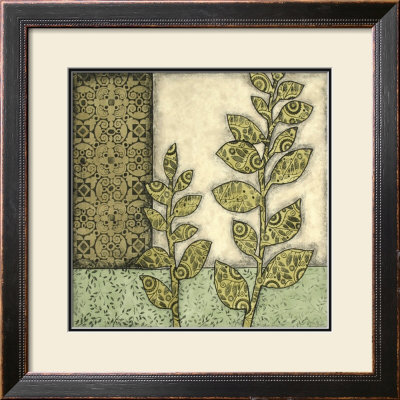 Green Leaves And Patterns Ii by Megan Meagher Pricing Limited Edition Print image