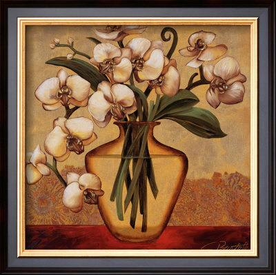 White Autumn Orchids by Shelly Bartek Pricing Limited Edition Print image