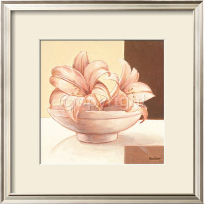 Bowl With Lilies by Yves Blanc Pricing Limited Edition Print image