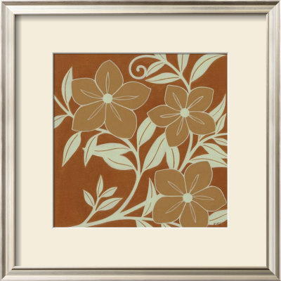 Tan Flowers With Mint Leaves I by Norman Wyatt Jr. Pricing Limited Edition Print image