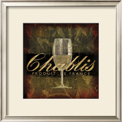 Chablis Glass Square by Maxwell Hutchinson Pricing Limited Edition Print image