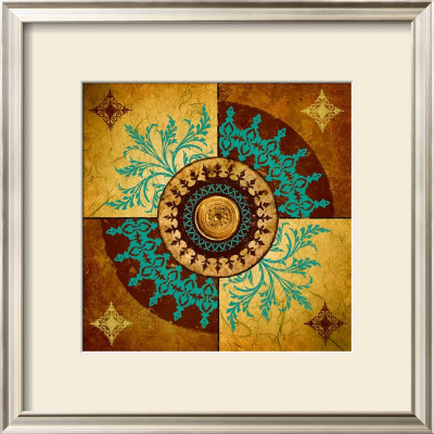 Sun Wheels With Teal Ii by Michael Marcon Pricing Limited Edition Print image