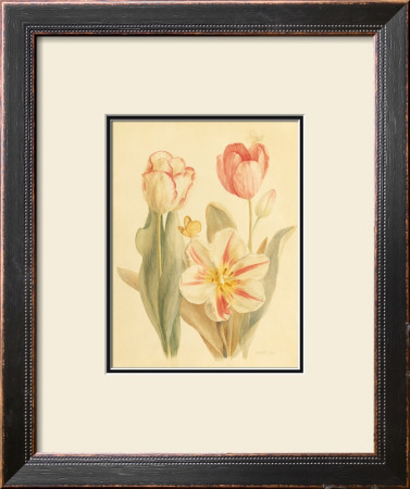 Tulips And Butterflies I by Danhui Nai Pricing Limited Edition Print image