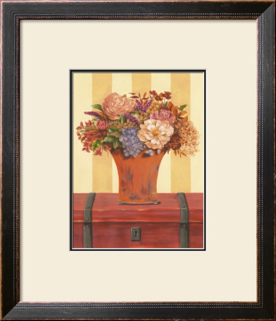 Flowers In Vase On Trunk by Marie Perpinan Pricing Limited Edition Print image