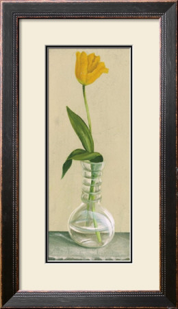 Orange Flower In Vase by David Col Pricing Limited Edition Print image