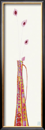 Pink And Orange Vases by Sophie Jourdan Pricing Limited Edition Print image