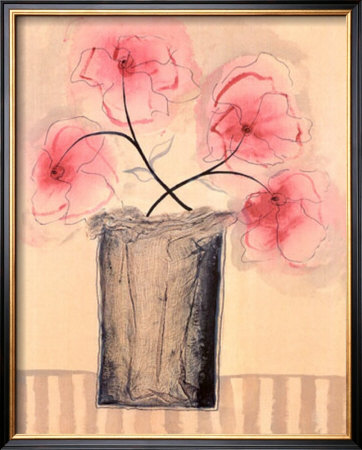 Four Red Blossoms by Laurie Fields Pricing Limited Edition Print image