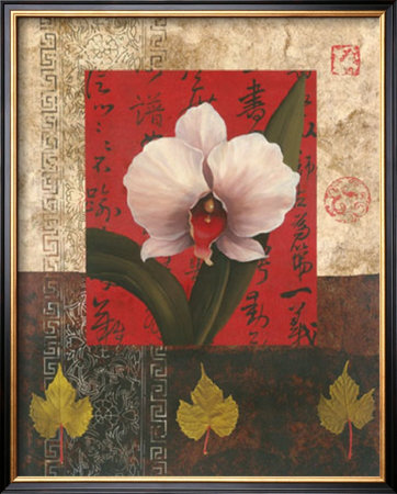 White Chinese Orchid by T. C. Chiu Pricing Limited Edition Print image
