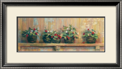 Strawberries In Pots by Carol Rowan Pricing Limited Edition Print image