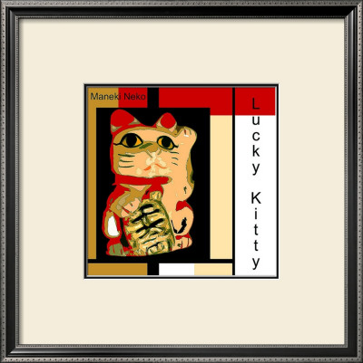 Maneki Neko The Lucky Kitty by Erichan Pricing Limited Edition Print image