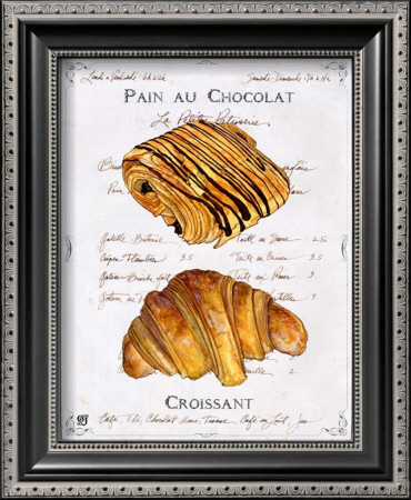 Pain Au Chocolat Et Croissant by Ginny Joyner Pricing Limited Edition Print image