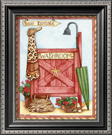 Seaside Washroom by Diane Knott Pricing Limited Edition Print image