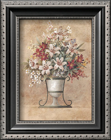 Pink Lilies In Urn by T. C. Chiu Pricing Limited Edition Print image