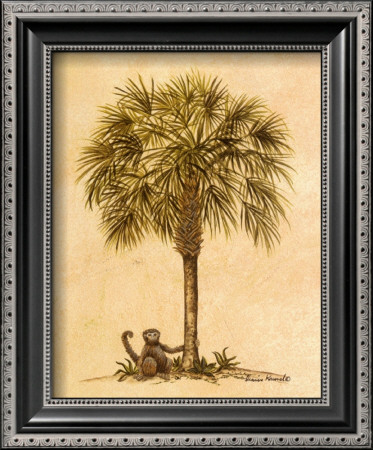 Monkey And Palm I by Dianne Krumel Pricing Limited Edition Print image