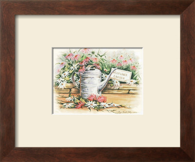 Watering Can And Daisies by Peggy Thatch Sibley Pricing Limited Edition Print image