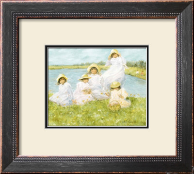 Relaxing Beside The Lake by Hélène Léveillée Pricing Limited Edition Print image