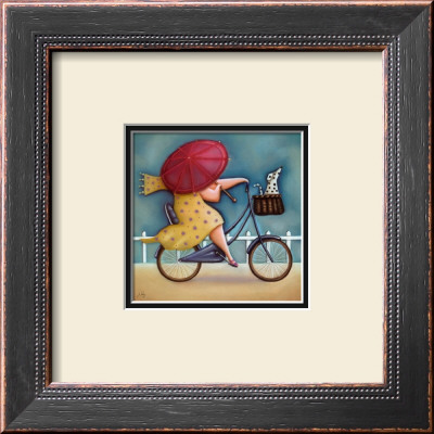 Bicycle Lady Iii by Jo Parry Pricing Limited Edition Print image