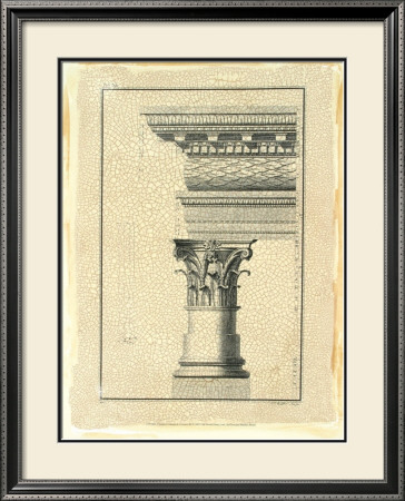 Crackled Column And Cornice Iii by Giovanni Battista Borra Pricing Limited Edition Print image