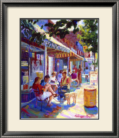 Nuffer's Colorful Cafe by Curney Nuffer Pricing Limited Edition Print image