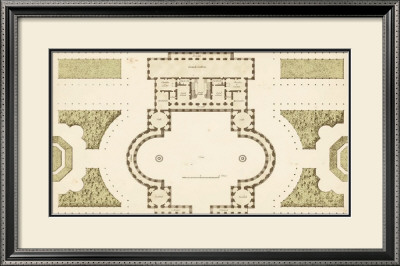 Antique Garden Plan Ii by Jean Deneufforge Pricing Limited Edition Print image